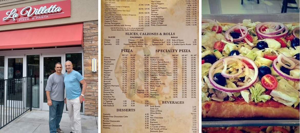 La Villetta Pizza & Pasta - Jefferson Valley Menu